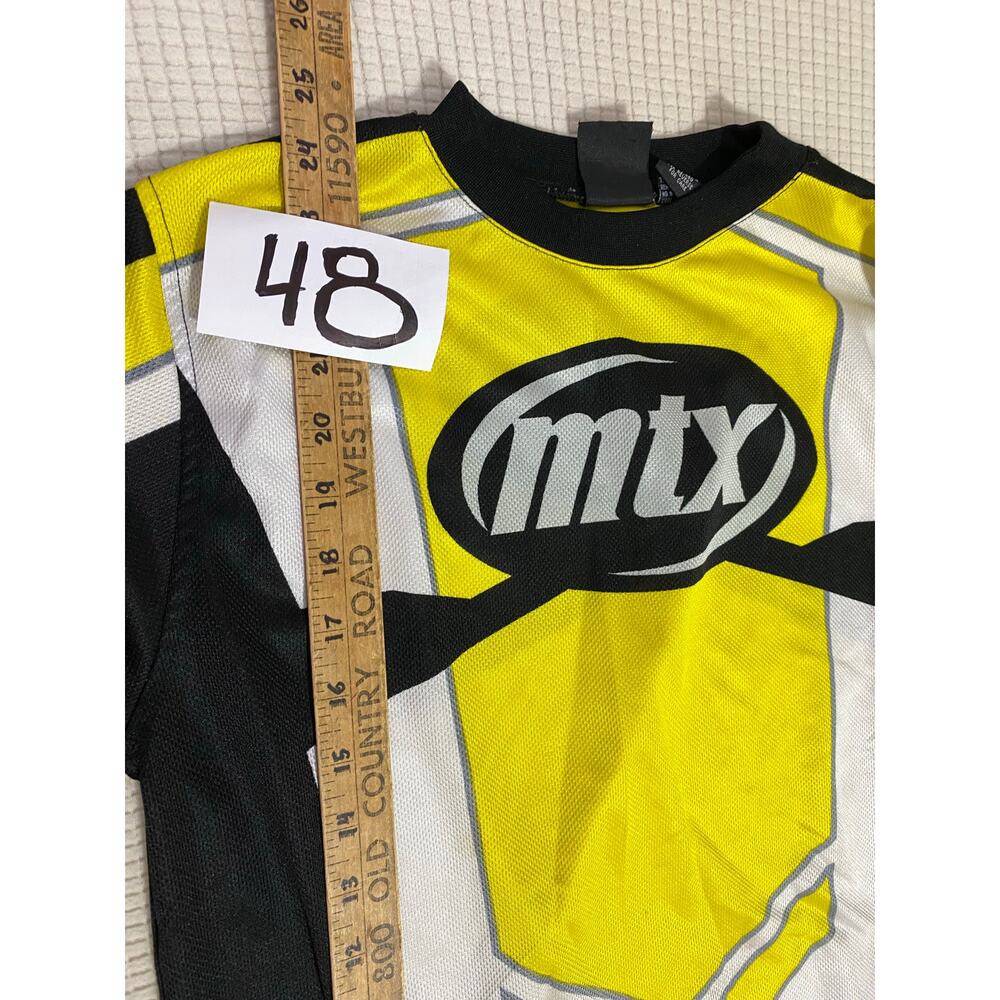 MTX Competition Motocross Jersey Youth Medium 10–12 Yellow Black White - Picture 6 of 7